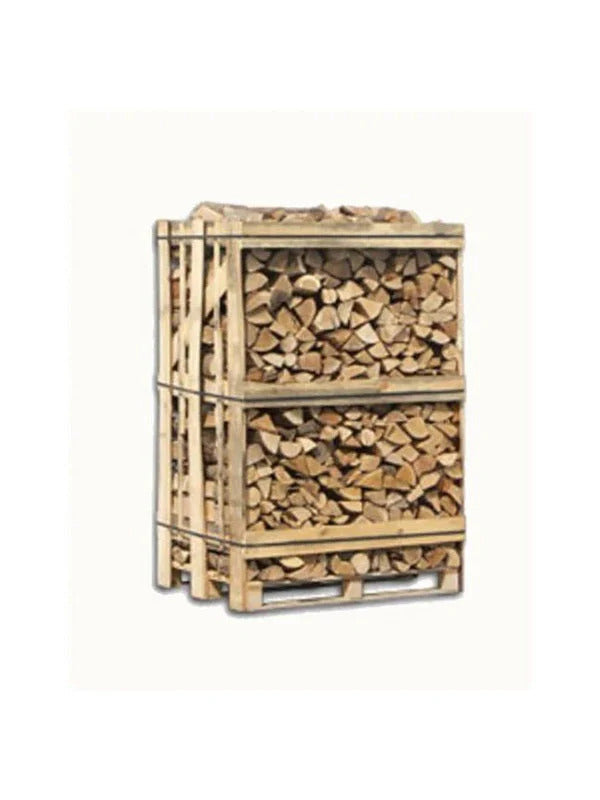 Droog brandhout pallet van 33 cm