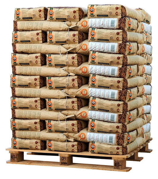 Badger houtpellets – EN+A1 & DIN+ – 1 pallet (65 zakken)
